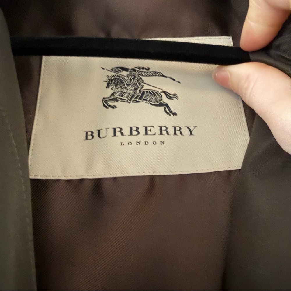 Burberry Walditch Olive Trench With Liner Size 10 EUC Classic Belted Trench - Picture 5 of 16
